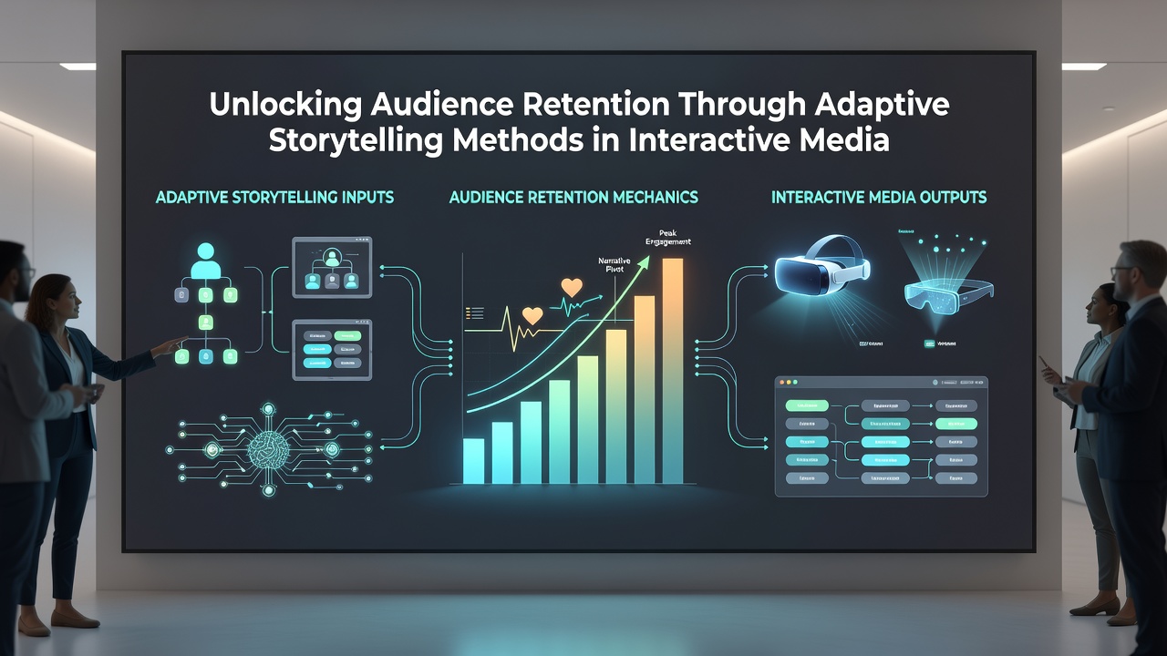 User interacting with adaptive story elements on a digital interface